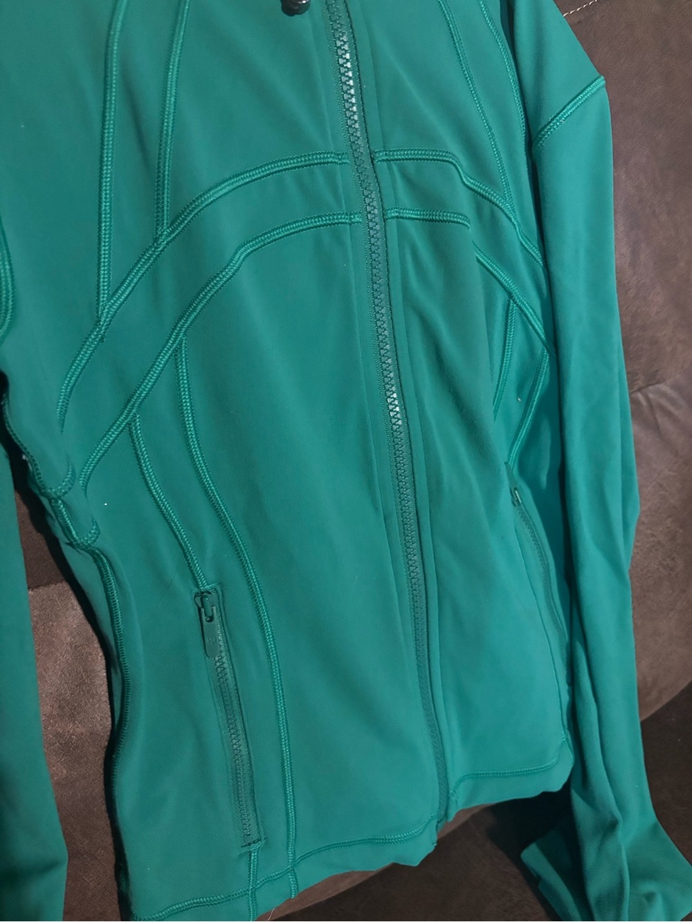Lululemon Define Cropped Jacket Nulu Raceway Green - Picture 4 of 6